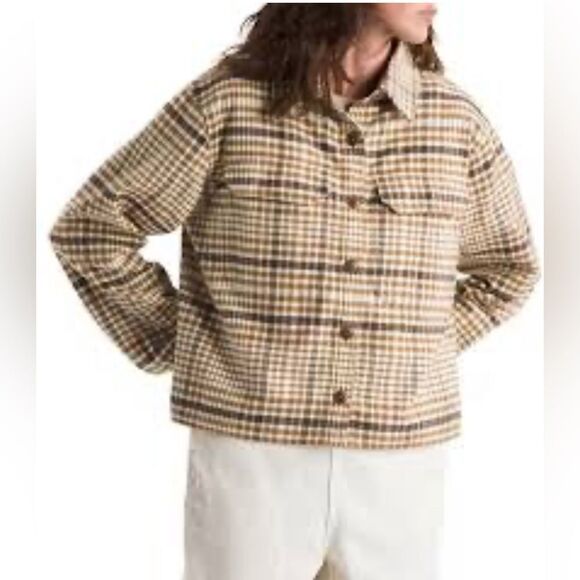 The North Face Utility jacket in brown Plaid small - Picture 10 of 11